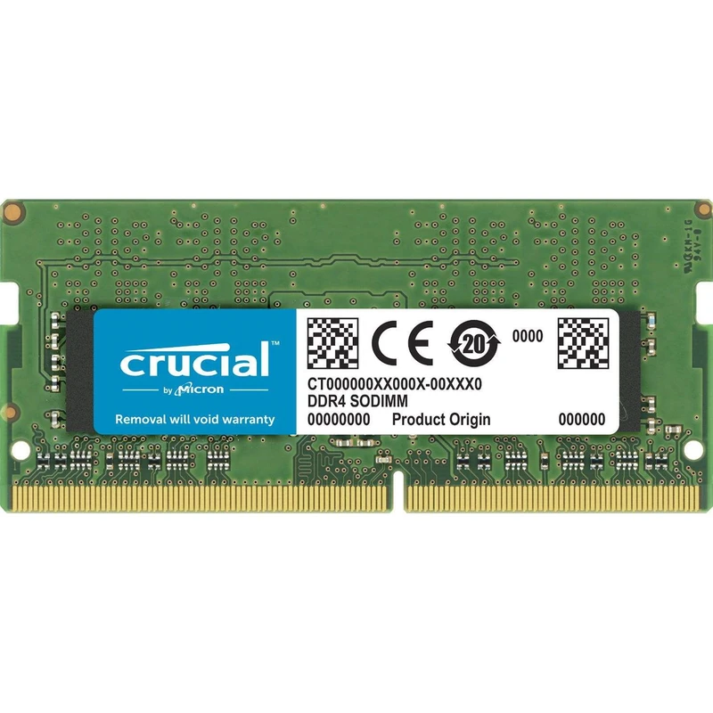 رم لپتاپ DDR4 تک کاناله 8 گیگابایت 3200 مگاهرتز کروشیال مدل CT8 با تایمینگ CL22 و ولتاژ 1.2 ولت