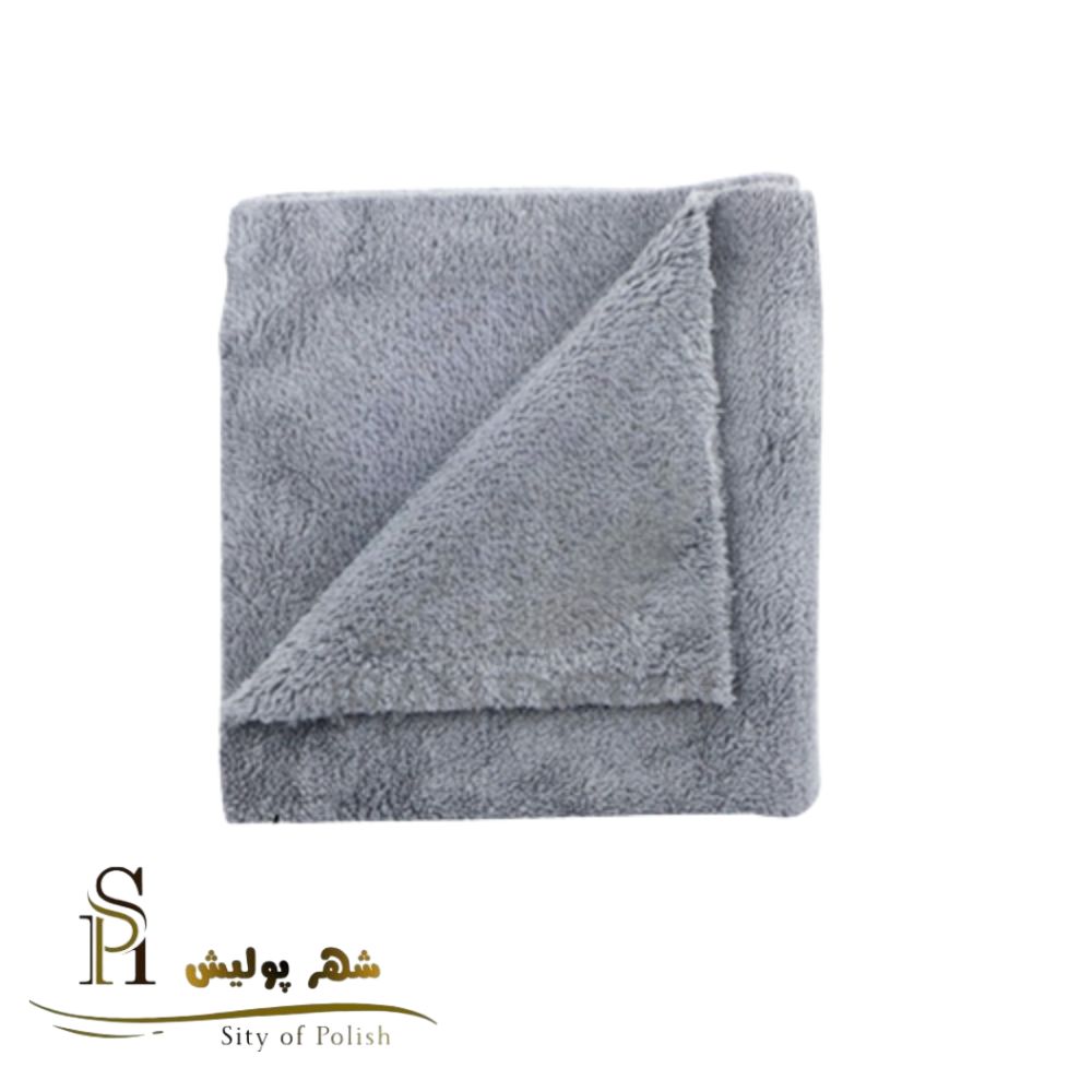 دستمال حوله ای مایکروفایبر مخصوص سرامیک و پولیش ویت آس مدل WithUs Deluxe Buffing Towel 40x40mm 500GSM