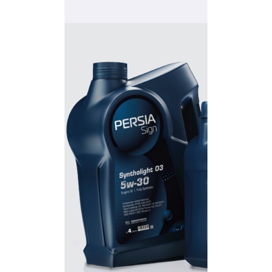 روغن موتور Persia sign 5w-30 sn تولید داخلی کارتن، چهارتا 4لیتری دارای کد اصالت کالاجدید