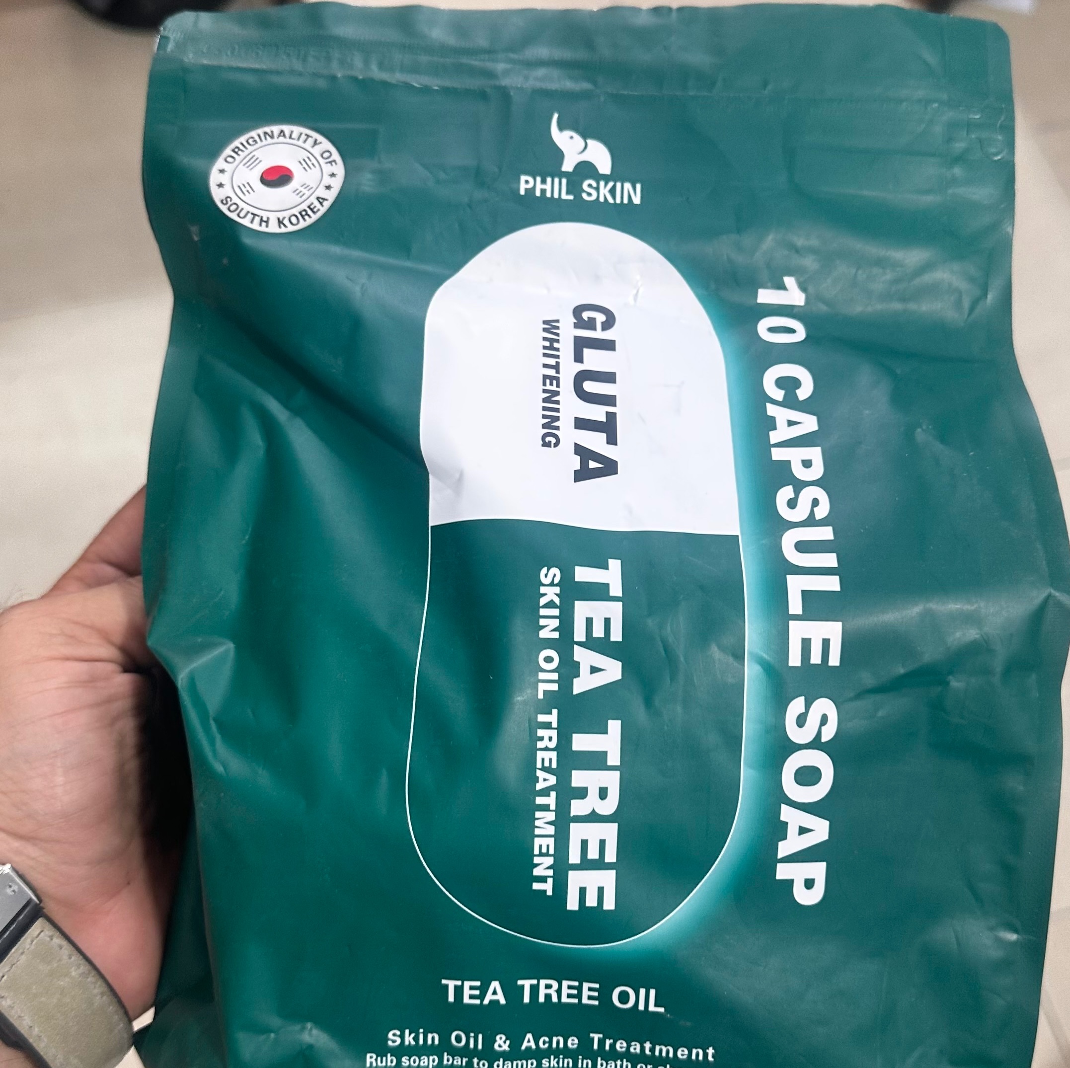 صابون کپسولی گلوتاتین فیل اسکین کره ای اصل