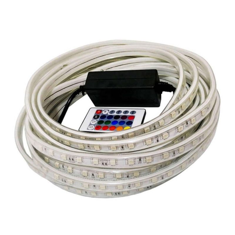 ریسه شلنگی ال ای دی مدل RGB طول 3 متر به همراه ریموت