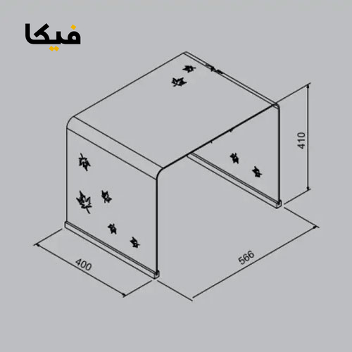 میز جلو مبلی لیو مدل live TS23