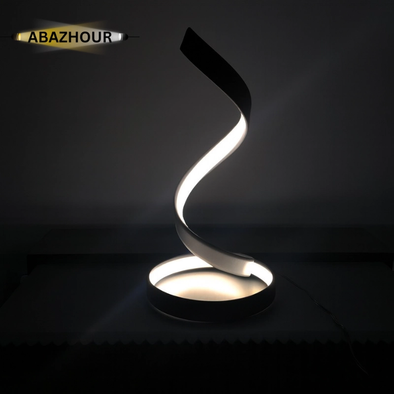 آباژور رومیزی مدرن LED با بدنه آلومینیوم کد RM123