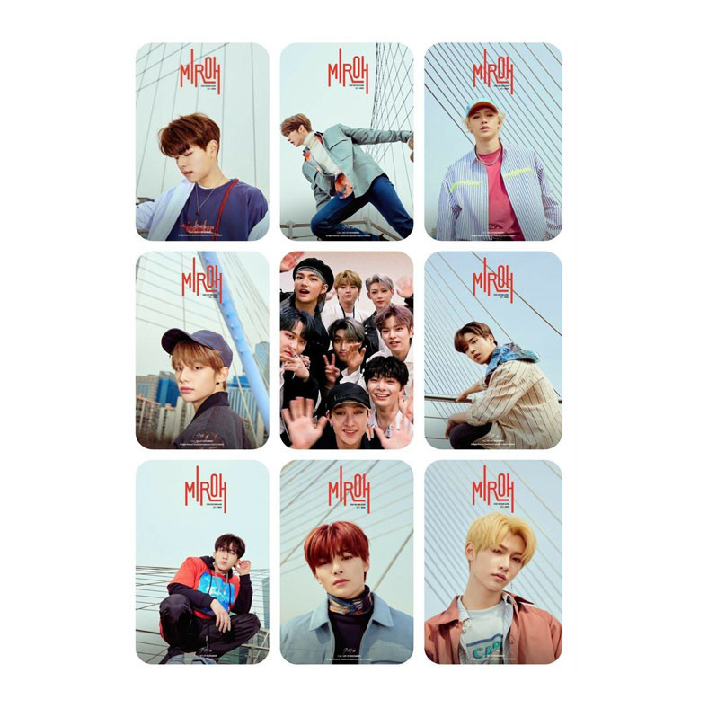 استیکر کارت مدل PH-466 طرح فتوکارت استری کیدز straykids بسته 9 عددی