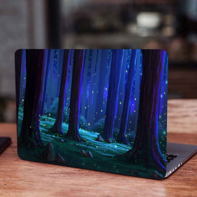استیکر لپ تاپ طرح forest trees glare کد P-767 مناسب برای لپ تاپ 15.6 اینچجدید