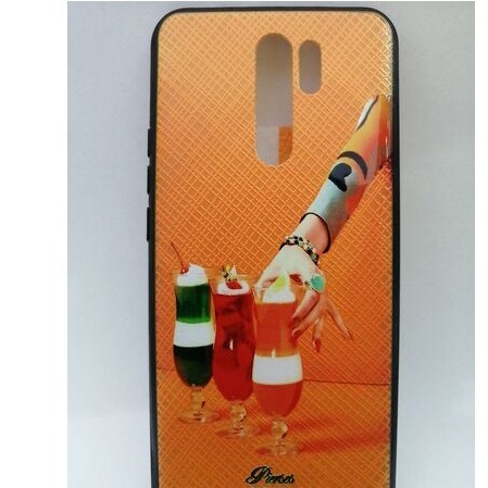  قاب طرح دار نارنجی موبایل شیائومی مدل REDMI 9