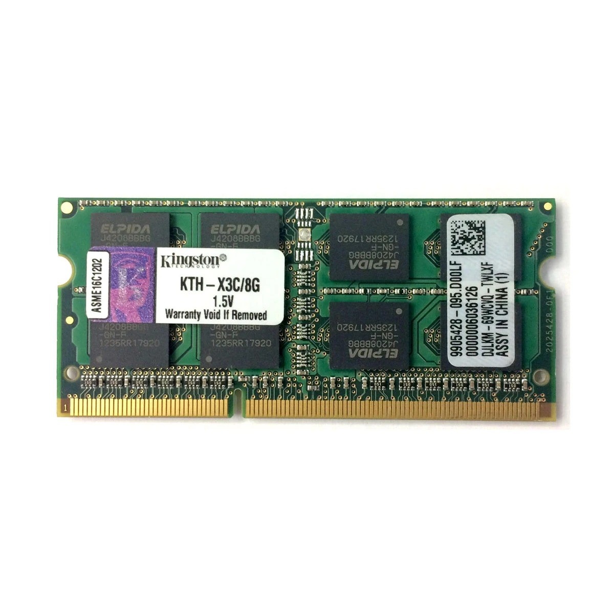رم لپ تاپ کینگستون مدل DDR3 PC3-12800S 1600MHz ظرفیت 8 گیگابایتجدید