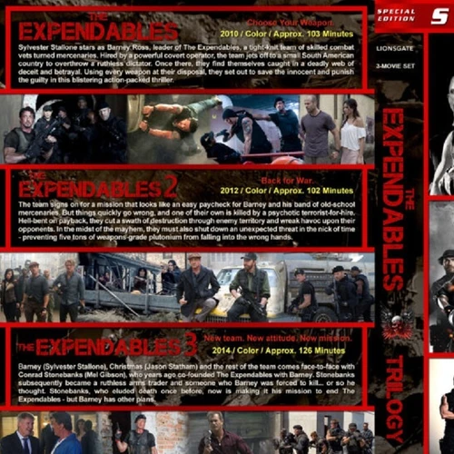 فیلم کالکشن The Expendables با دوبله فارسی پلیر خانگی مدل 1