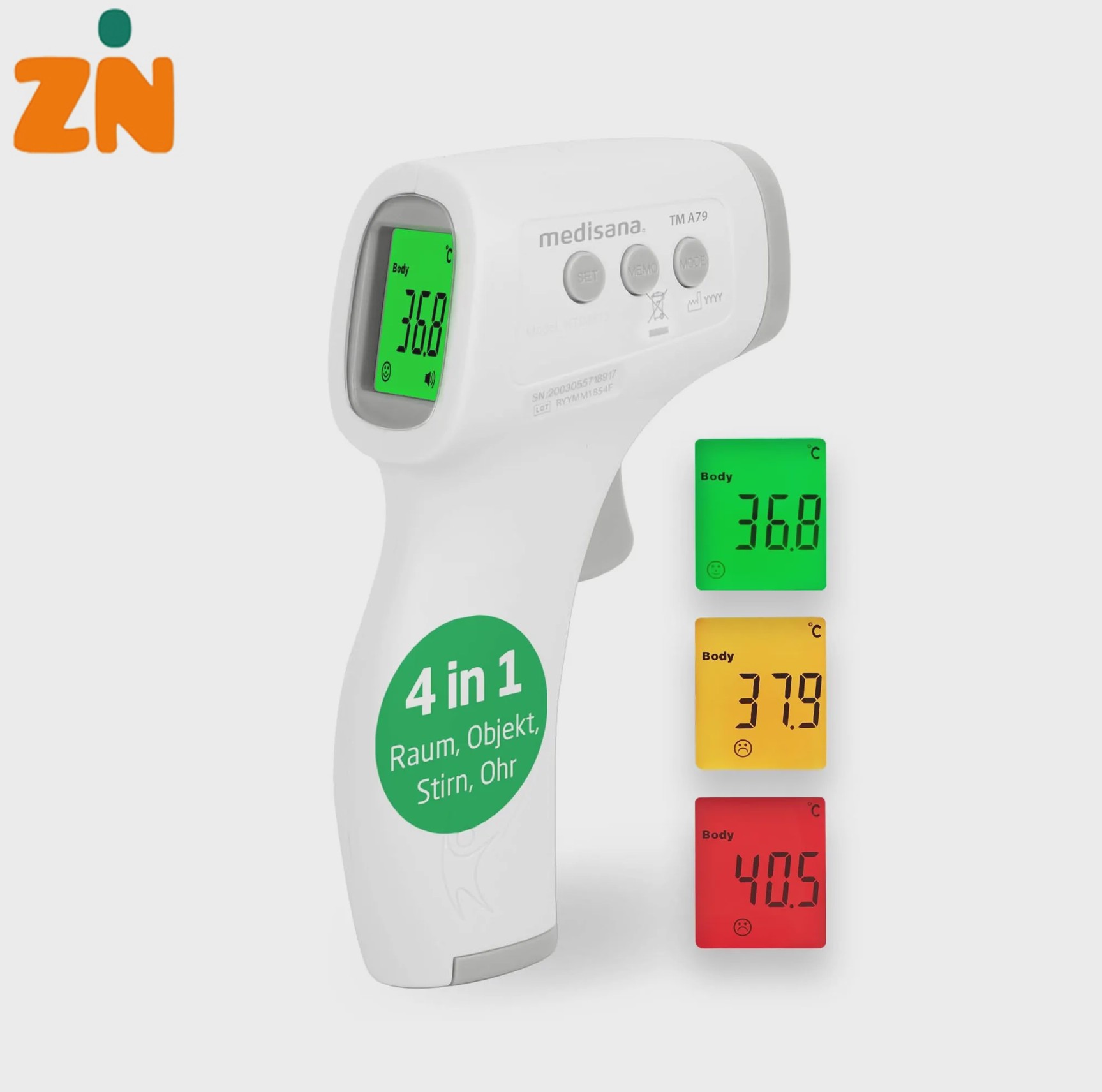 دماسنج دیجیتال مادون قرمز مدیسانا Medisana TM A79 پیشانی بدون تماسجدید