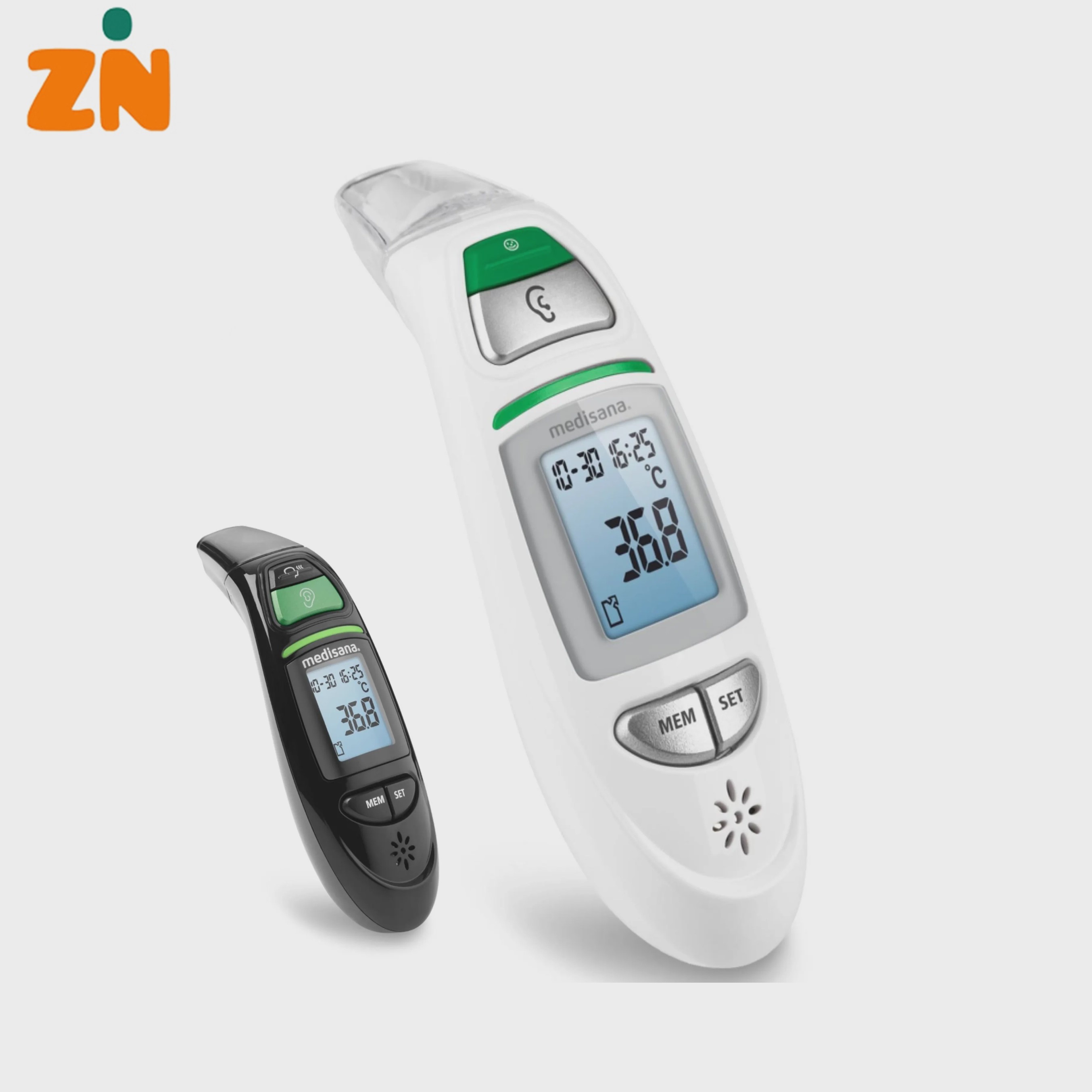 دماسنج دیجیتال مادون قرمز مدیسانا Medisana TM 750 پیشانی و گوش 6 در 1جدید