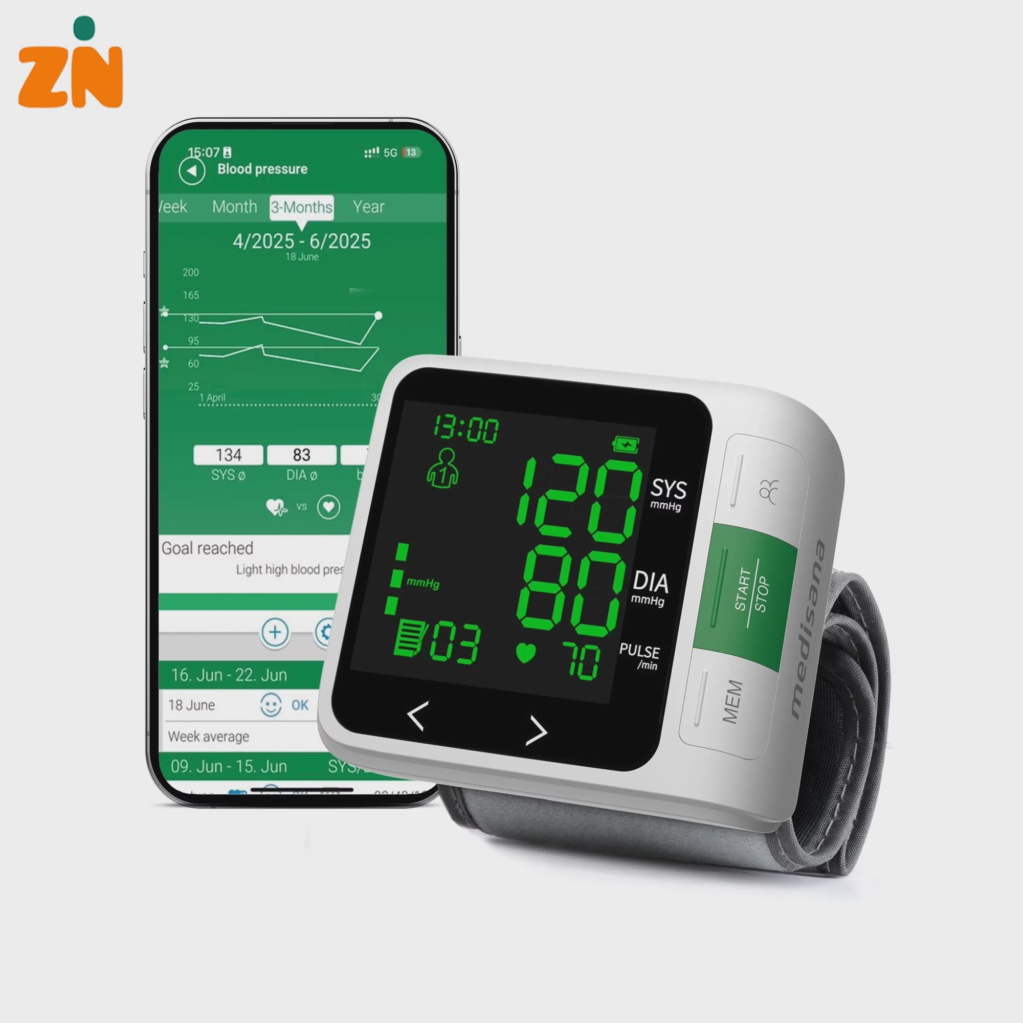 فشارسنج مچی مدیسانا مدل Medisana BW 360 Connect با بلوتوث