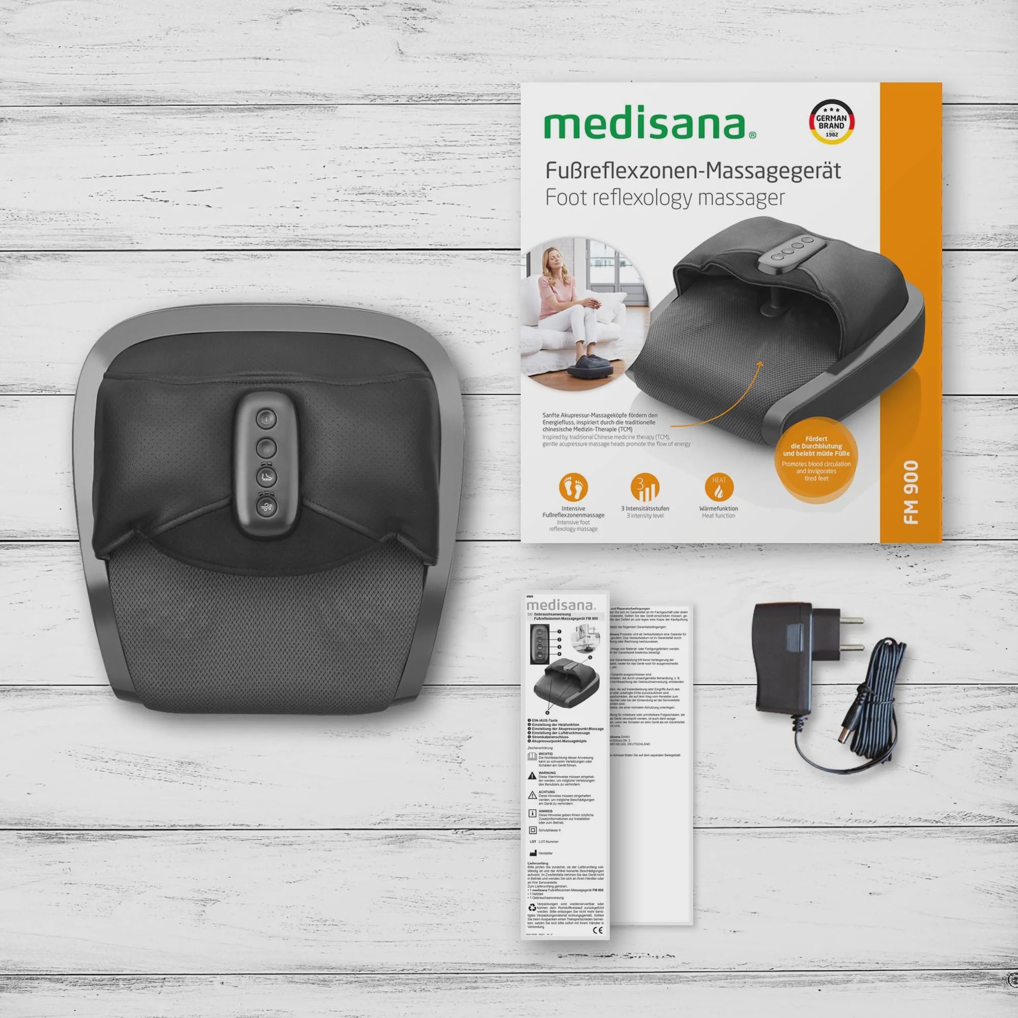 ماساژور پا مدیسانا مدل Medisana FM 900 با ماساژ فشاری، طب فشاری و گرمایش