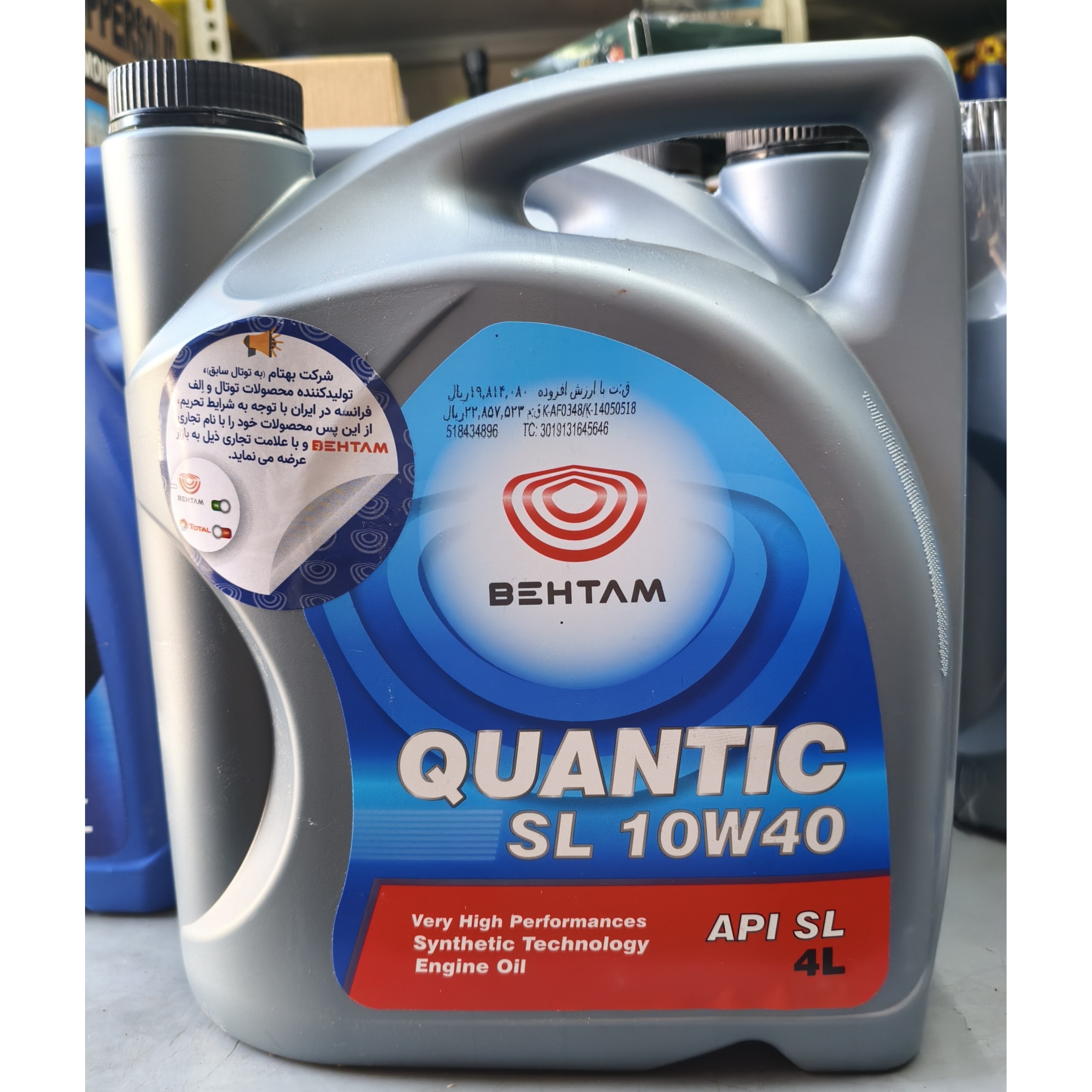 روغن موتور خودرو بهتام Quantic Sl-10W40 حجم 4 لیترجدید