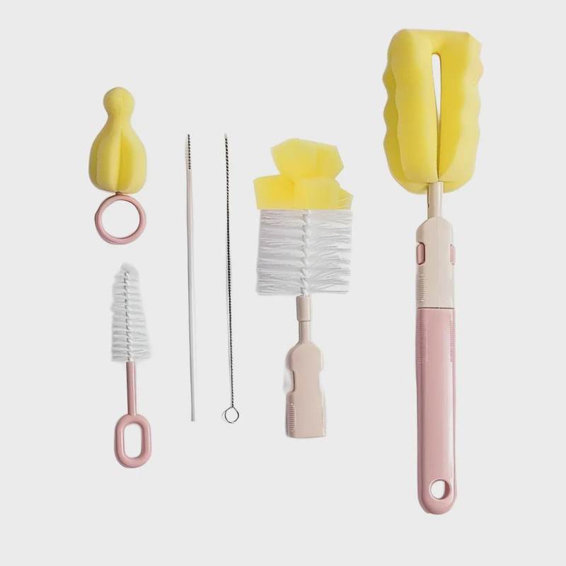 ست برس شیشه شور کودک 6 تیکه