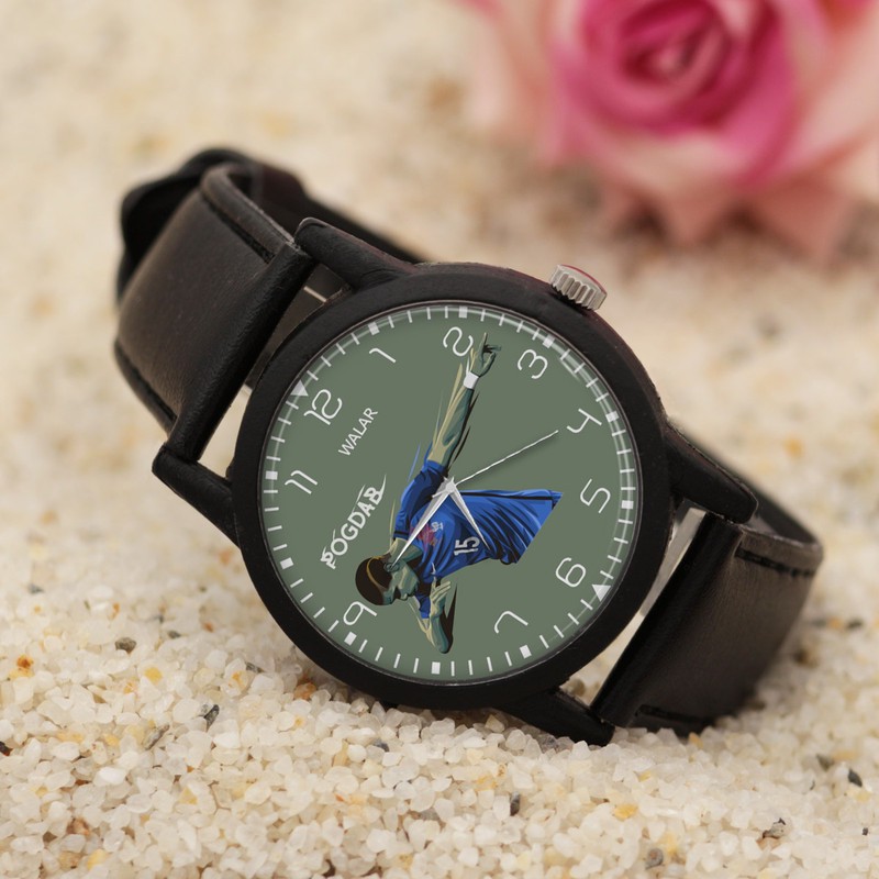ساعت مچی عقربه ای مردانه والار طرح پل پوگبا کد LF2160
