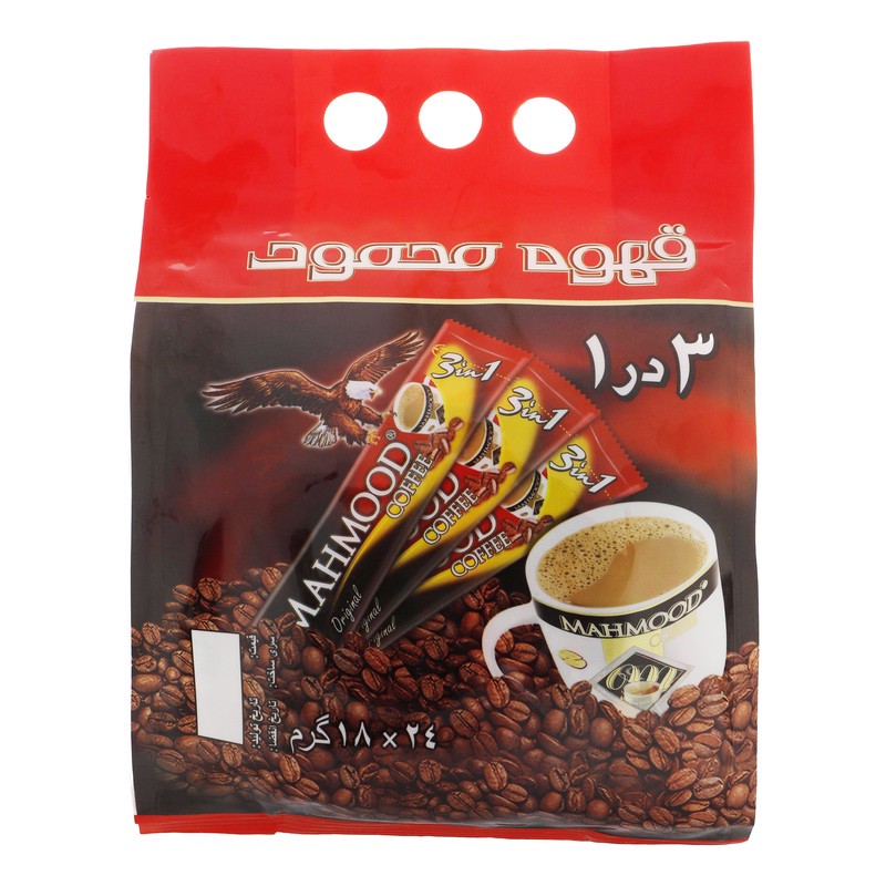 کافی میکس 3 در 1 محمود - 18 گرم بسته 24 عددی