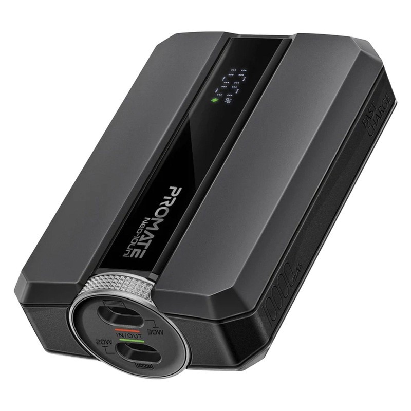 پاوربانک پرومیت مدل NEO-10UNI.BLK ظرفیت 10000 میلیآمپرساعت