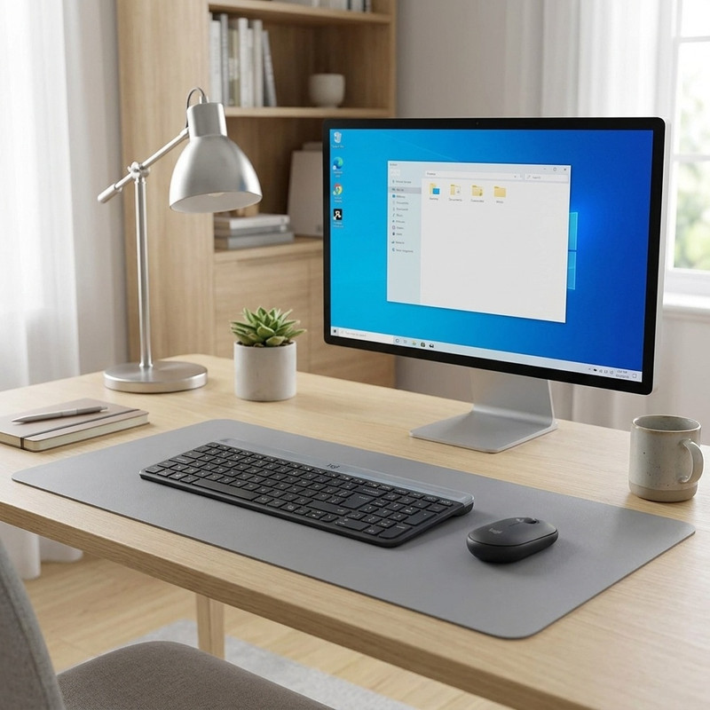 کیبورد و ماوس بی سیم لاجیتک مدل MK470، سوییچ ممبران، Full-Sizeجدید
