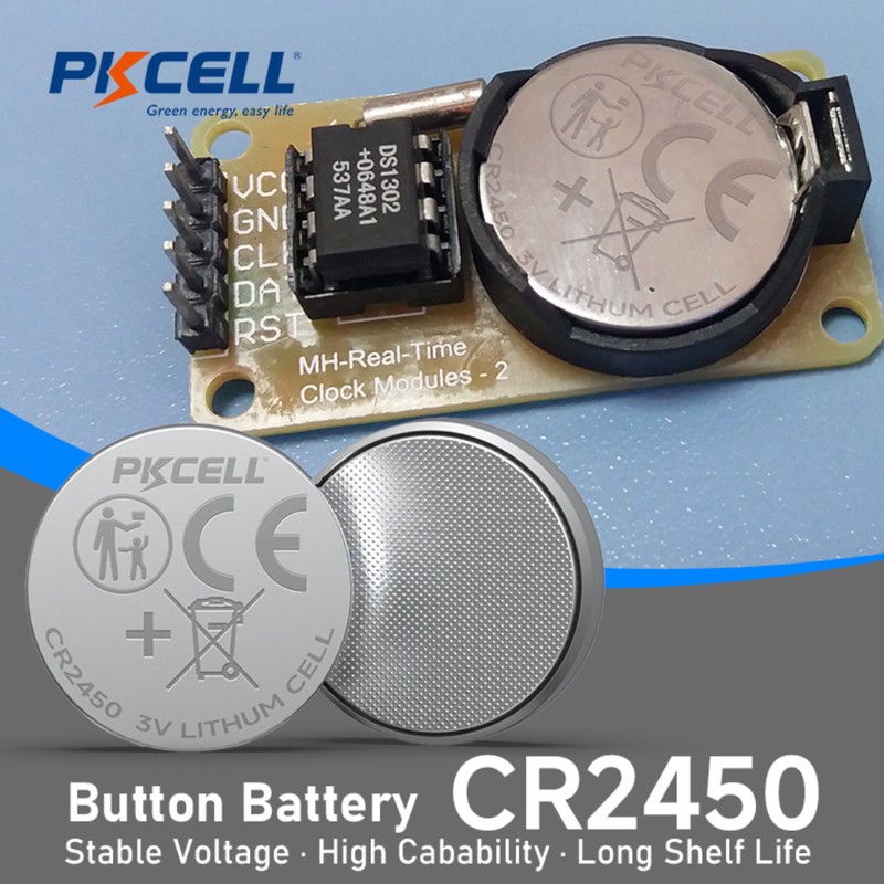 باتری سکه ای پیکی سل مدل CR2450 ولتاژ 3V مجموعه 6 عددی