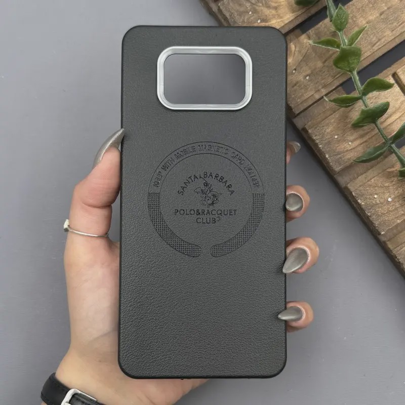 قاب گوشی Poco X3 - Poco X3 Pro شیائومی لدر دیزاین پولو Leather Design Polo مشکی کد E1-1002144