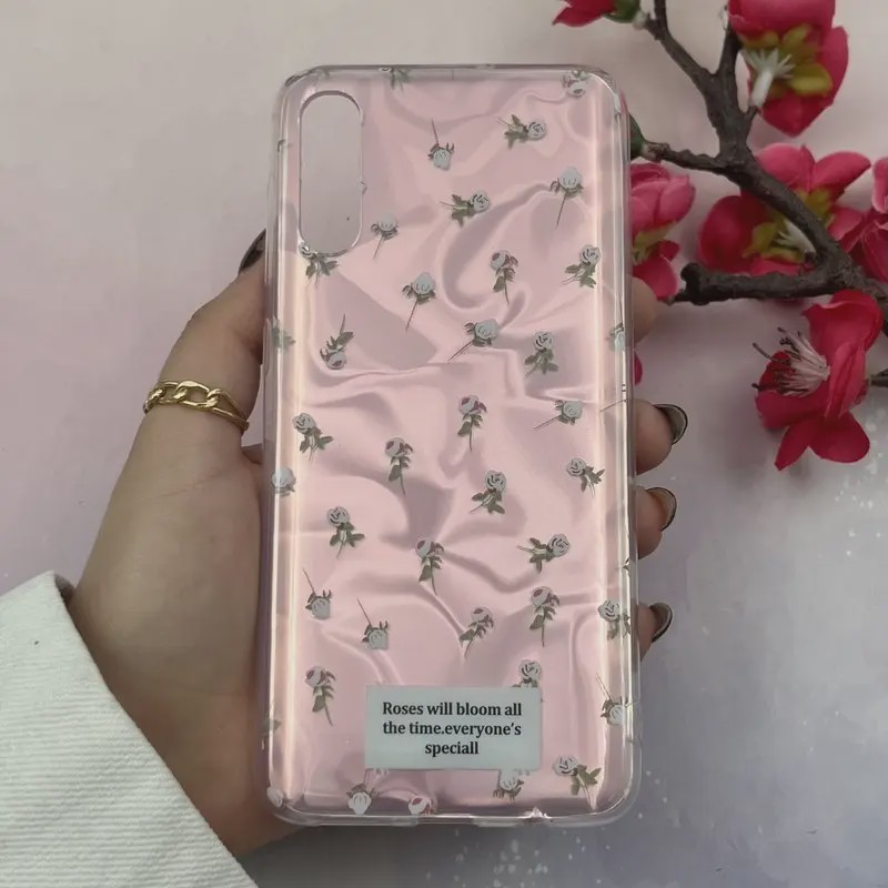 قاب گوشی Galaxy A30S Galaxy A50S Galaxy A50 سامسونگ فانتزی براق IMD لیزری لاکچری سخت HARD طرح گل کد E10-104878