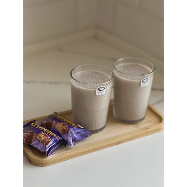 لیوان شیشه ای شیاردار لیمون