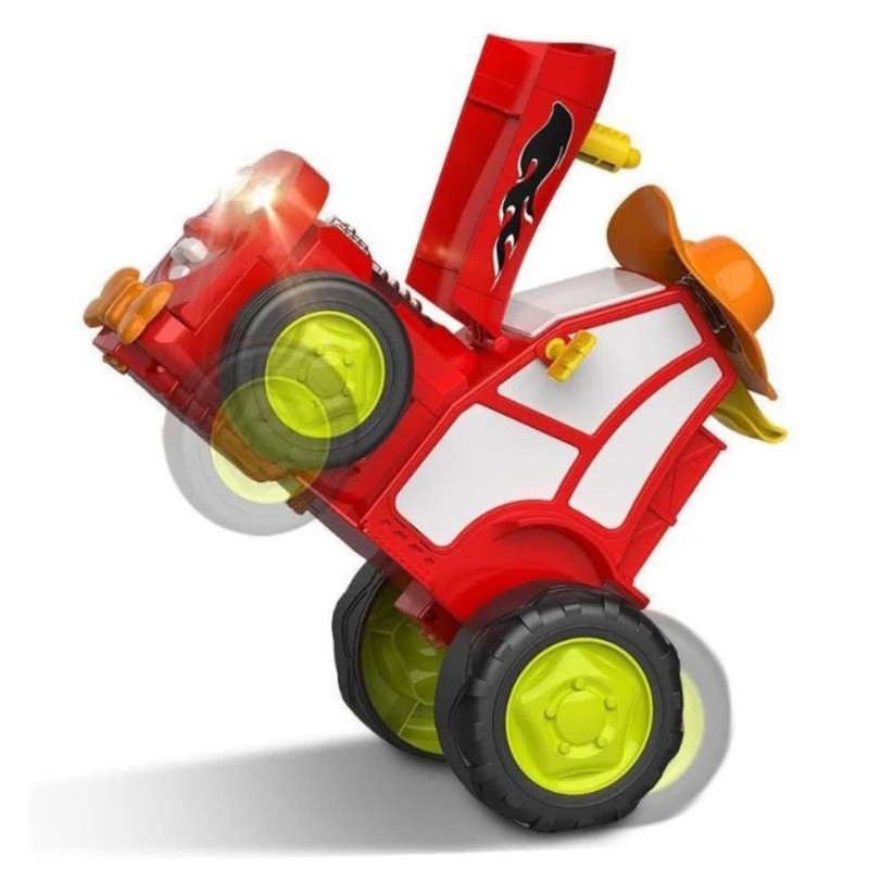 ماشین بازی کنترلی ناب سل مدل تراکتور دیوانه پرشی شارژی چراغدار موزیکال crazy jumping car