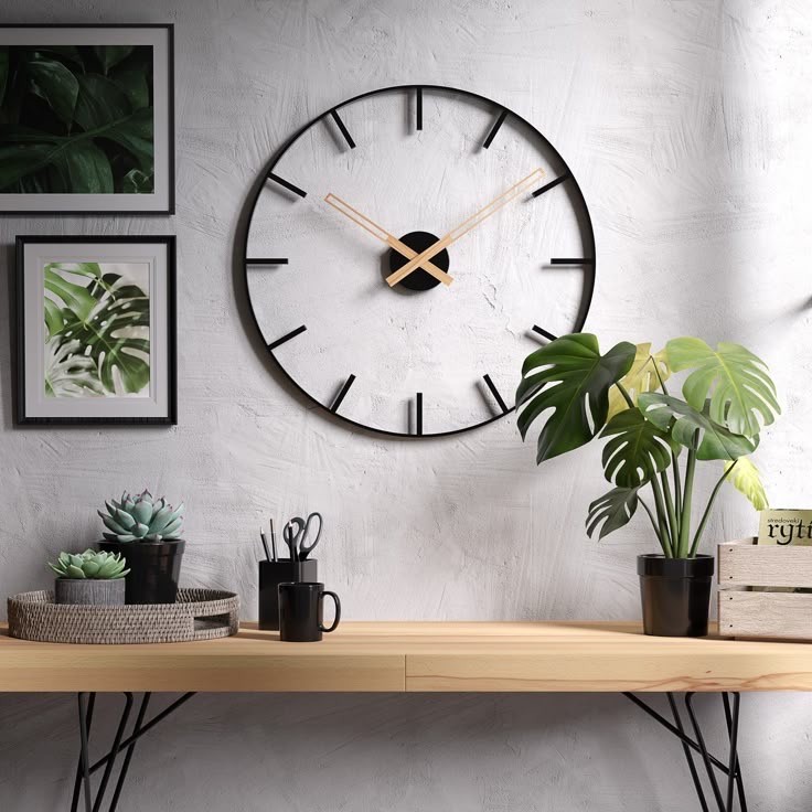ساعت دیواری مدرن لیزری فلزی لاکچری مینیمال H652جدید