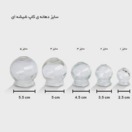 لیوان شیشه ای بادکش گرم سایز 4جدید