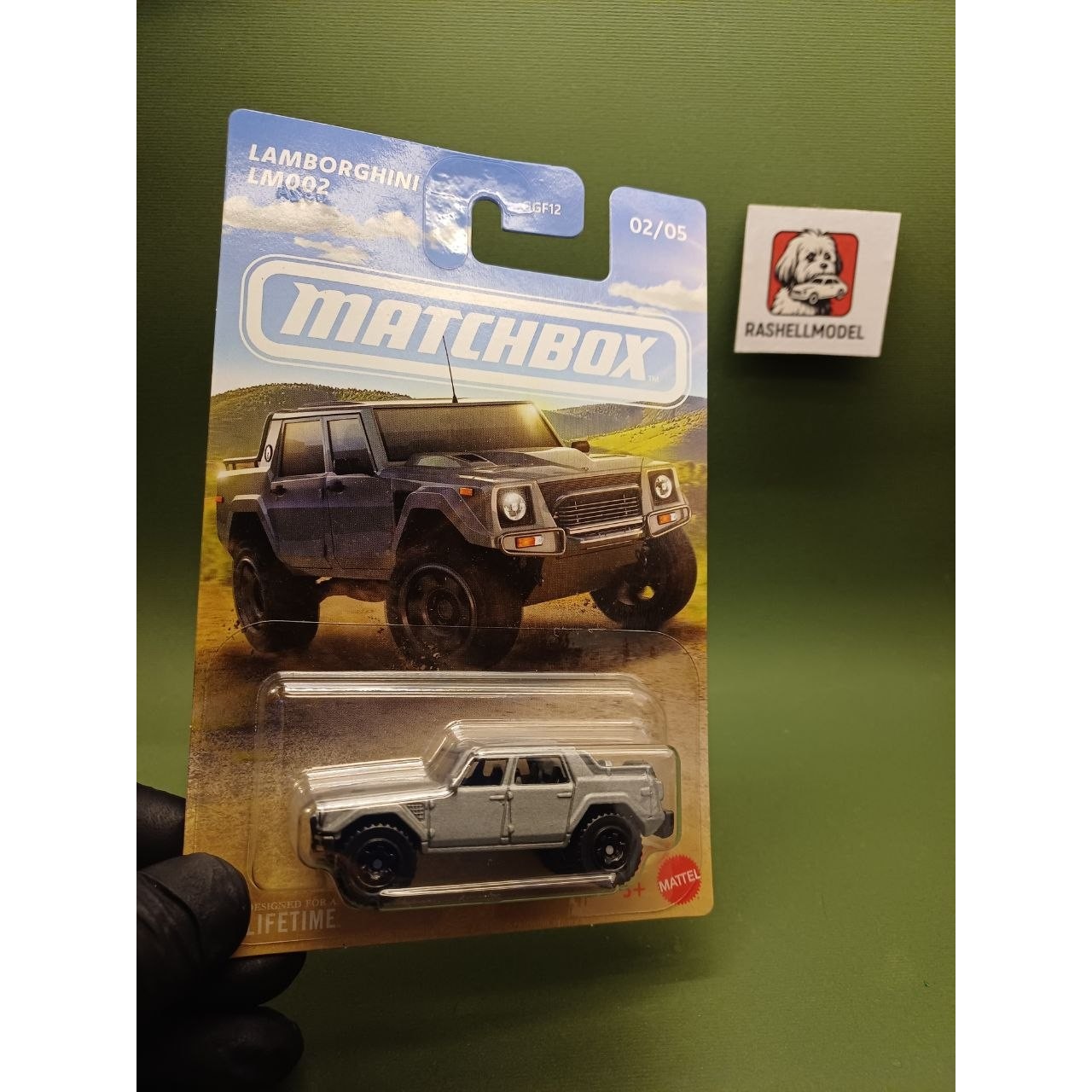 ماکت ماشین مچباکس Lamborghini LM002 نقره ای مقیاس 1 64جدید