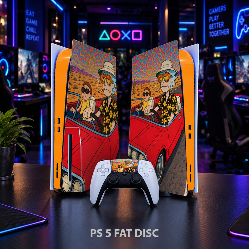 برچسب کنسول بازی پلی استیشن 5 فت کایمون مدل Rick and Morty کد p5f062جدید