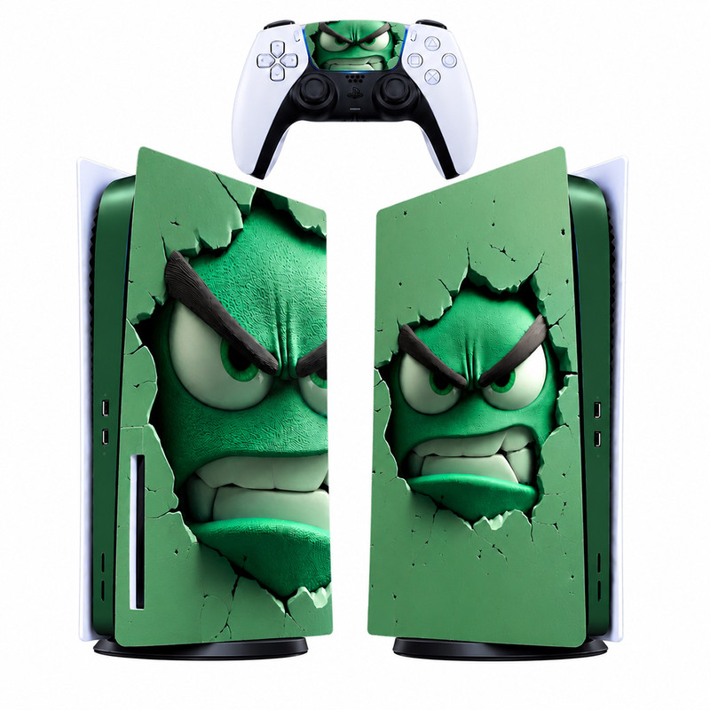 برچسب کنسول بازی پلی استیشن 5 فت کایمون طرح green کد p5f030جدید