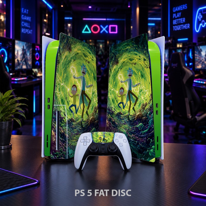 برچسب کنسول بازی پلی استیشن 5 فت کایمون مدل RICK AND MORTY کد p5f064جدید