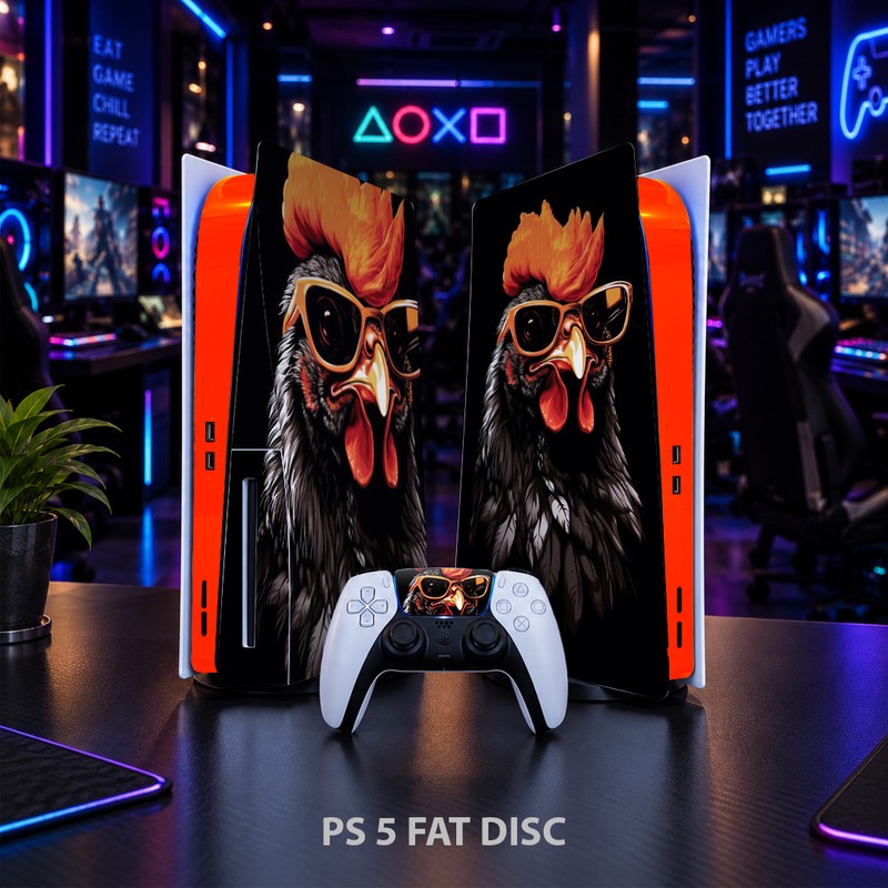 برچسب کنسول بازی پلی استیشن 5 فت کایمون مدل ANGRY ROOSTER کد p5f013جدید