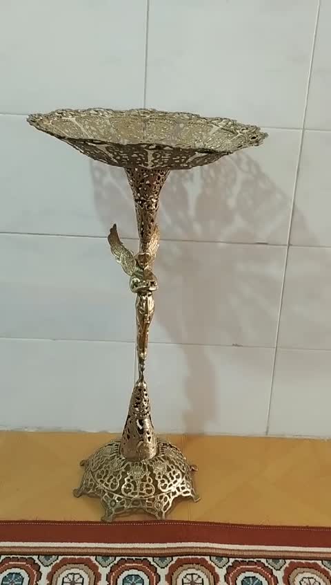 میوه خوری برنزی کنار سالنی مدل فرشته(حراج) ارتفاع 76
