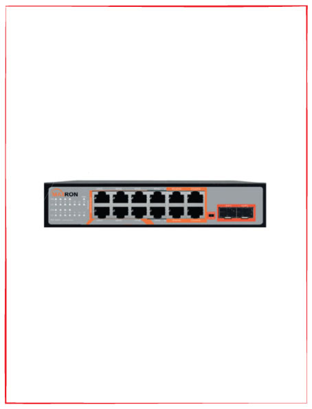 سوئیچ شبکه POE (8 پورت گیگ و 2 پورت گیگ) MSW-3208GPH-2GL-120I
