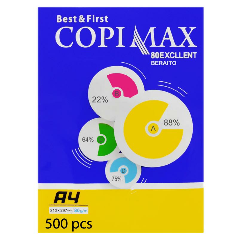 کاغذ A4 کپی مکس وزن 80 گرم بسته 500 برگ