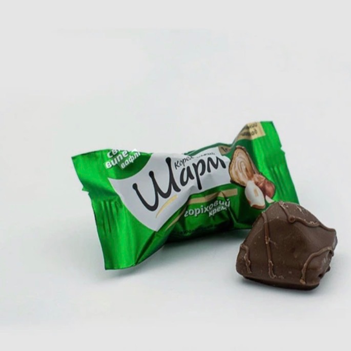  شکلات پذیرایی فله ABK Wapm Royal Charm ویفر شکلات شیری با مغز کرم فندقی واپم سبز