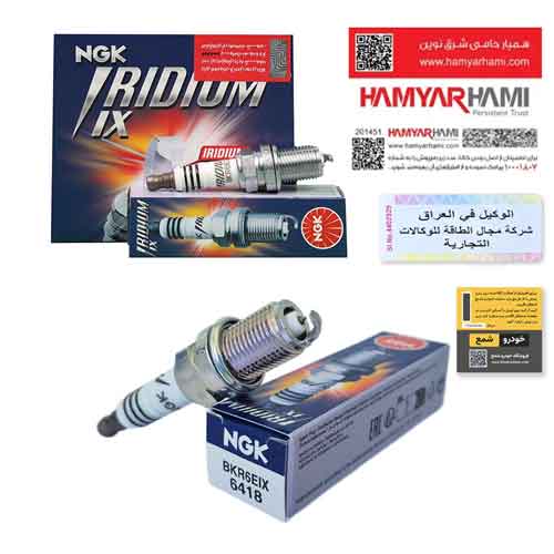 شمع انجیکا NGK BKR6EIX-6418 سوزنی پایه کوتاه ایریدیم | 🇯🇵 اصلی ژاپن