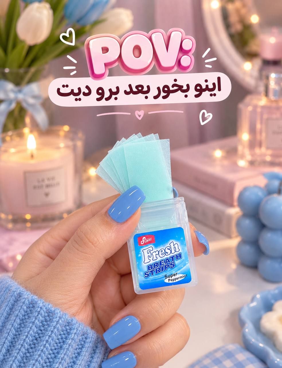 ورق خوشبو کننده دهان فرش ورقه ای با طعم نعناع تند 24 عددی Fresh مدل Super Peppermint