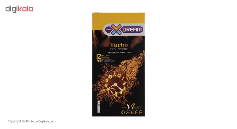 کاندوم ایکس دریم مدل Turbo بسته 12 عددیجدید