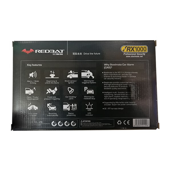 دزدگیر خودرو استیل میت مدل RX1000 کد REDBAT-01