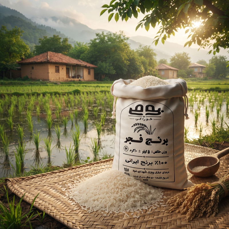 برنج فجر گلستان بومی - 5 کیلوگرم