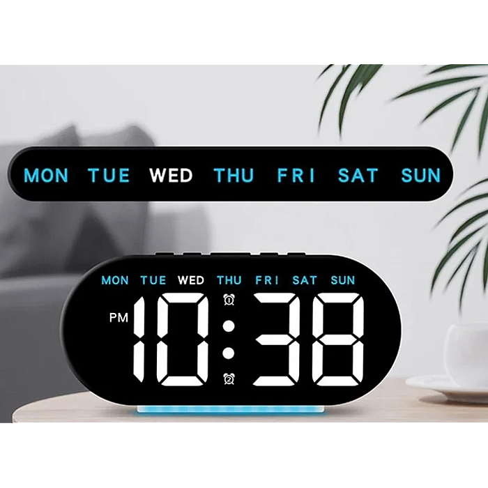 ساعت LED دیجیتالی رومیزی بک لایت دار مدل 85 دارای پاوربانک