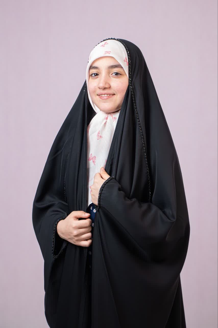چادر دخترانه عبا جواهر ساقه طنابی