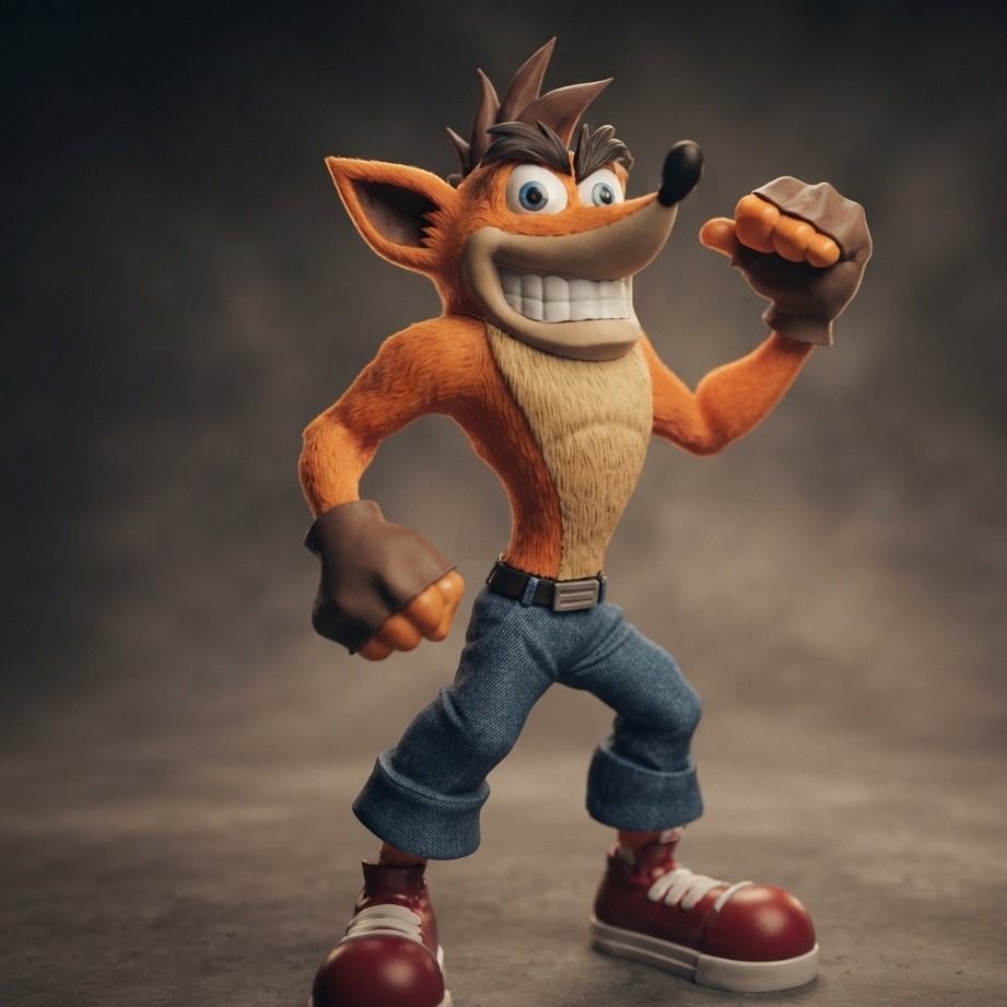 فیگور کراش بندیکوت Crash Bandicoot اکشن فیگور کلکسیونیجدید
