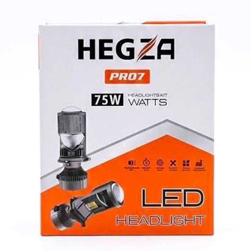هدلایت لنزدار H4 هگزا 75 وات PRO7 زیمر ( پس کرایه )