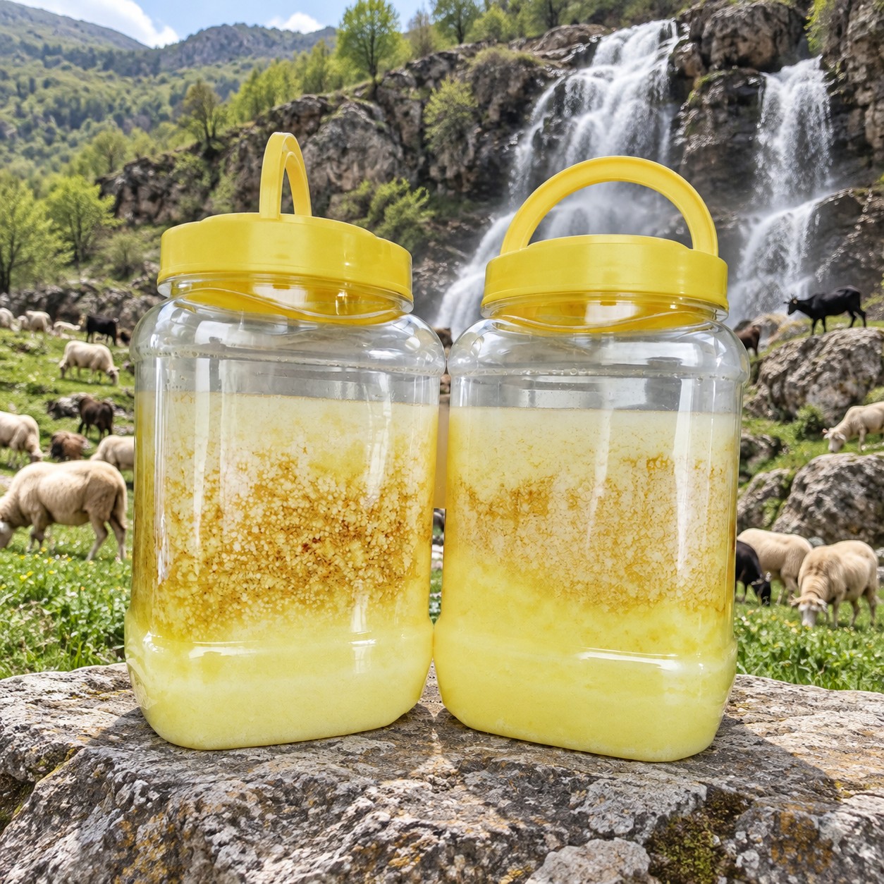 روغن حیوانی گوسفندی کرمانشاهی اصل دان دان یک کیلویی ( روغن زرد گوسفندی اصل دان دان )