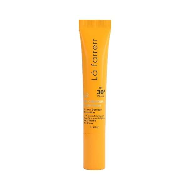 کرم ضد آفتاب دورچشم بدون رنگ لافارر SPF30 مدل مینرال مناسب انواع پوست حجم 30 میلیلیتر