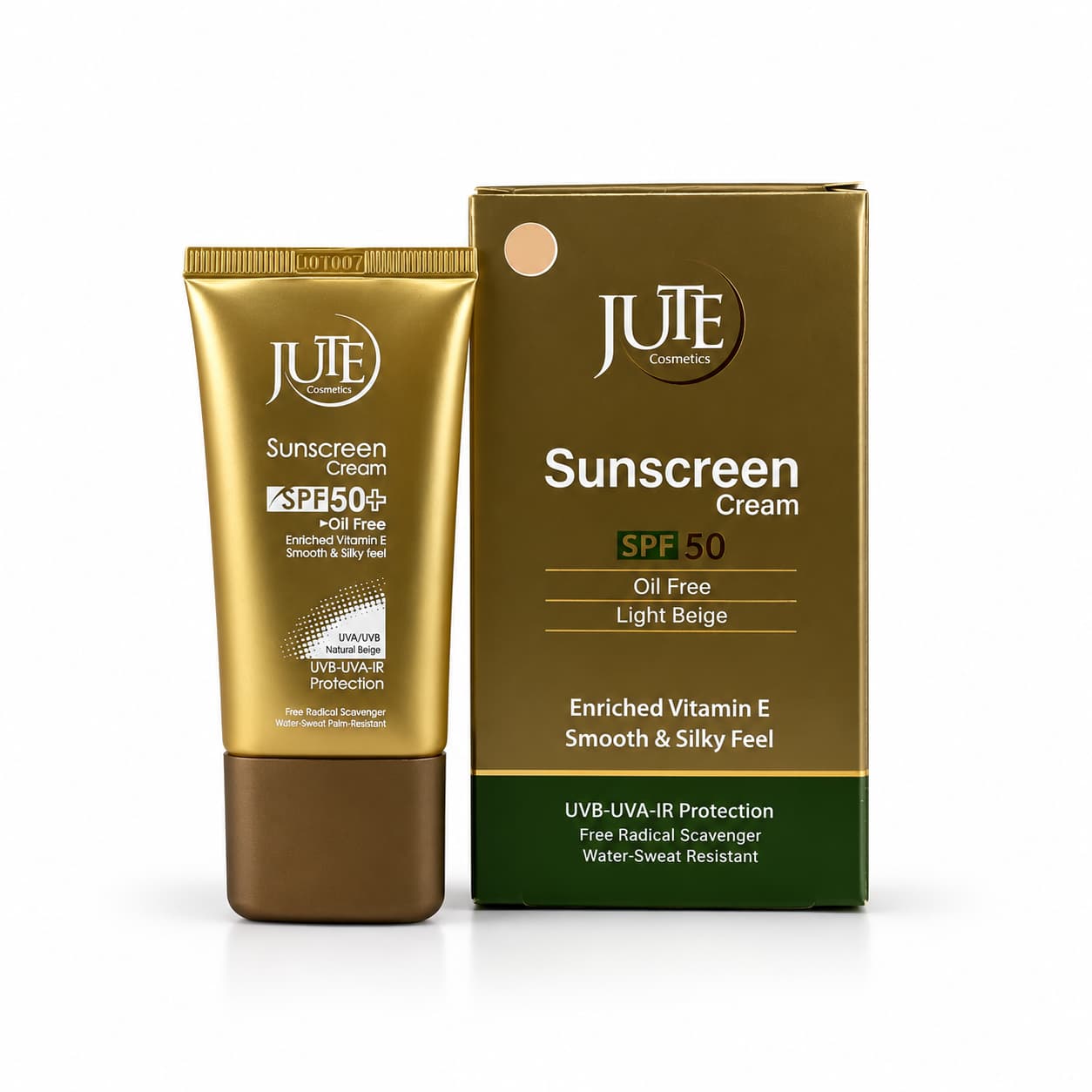 کرم ضد آفتاب ژوت SPF 50 مناسب پوست چرب (رنگ بژ روشن)